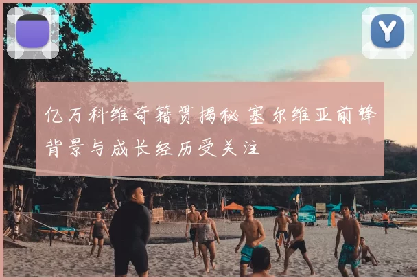 亿万科维奇籍贯揭秘 塞尔维亚前锋背景与成长经历受关注
